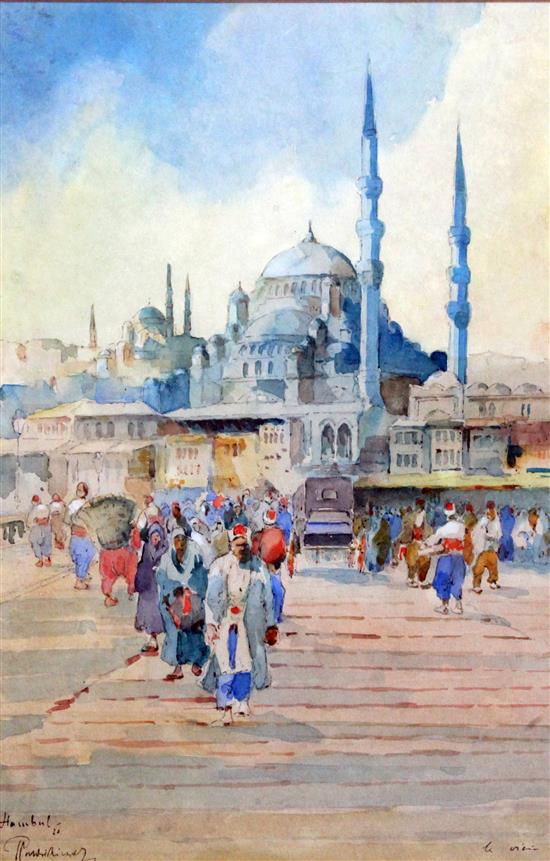 J. Paulikevitch Views of Istanbul, 17 x 11.5in.